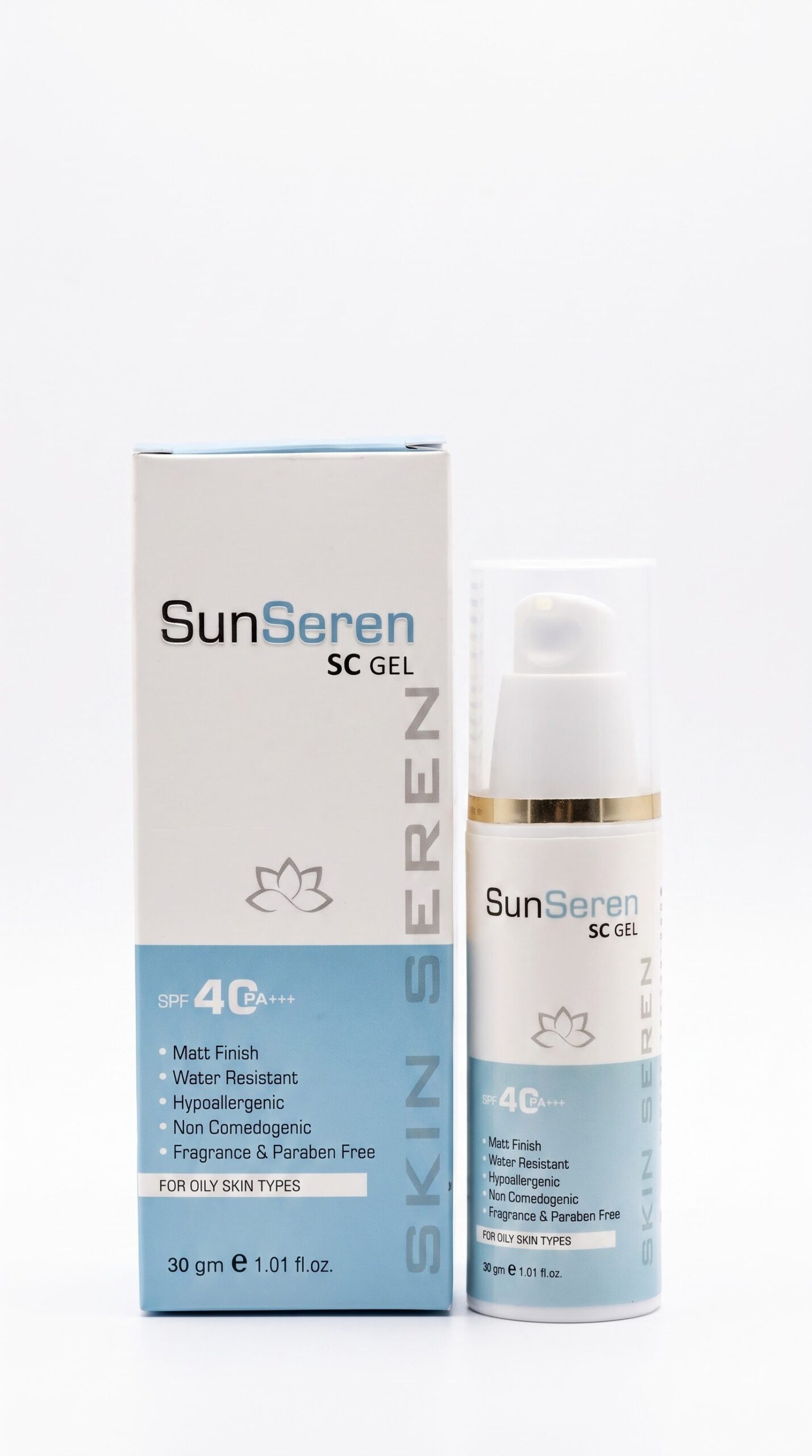 SunSeren SC Gel Sunscreen SPF 40+++ for All Skin Types